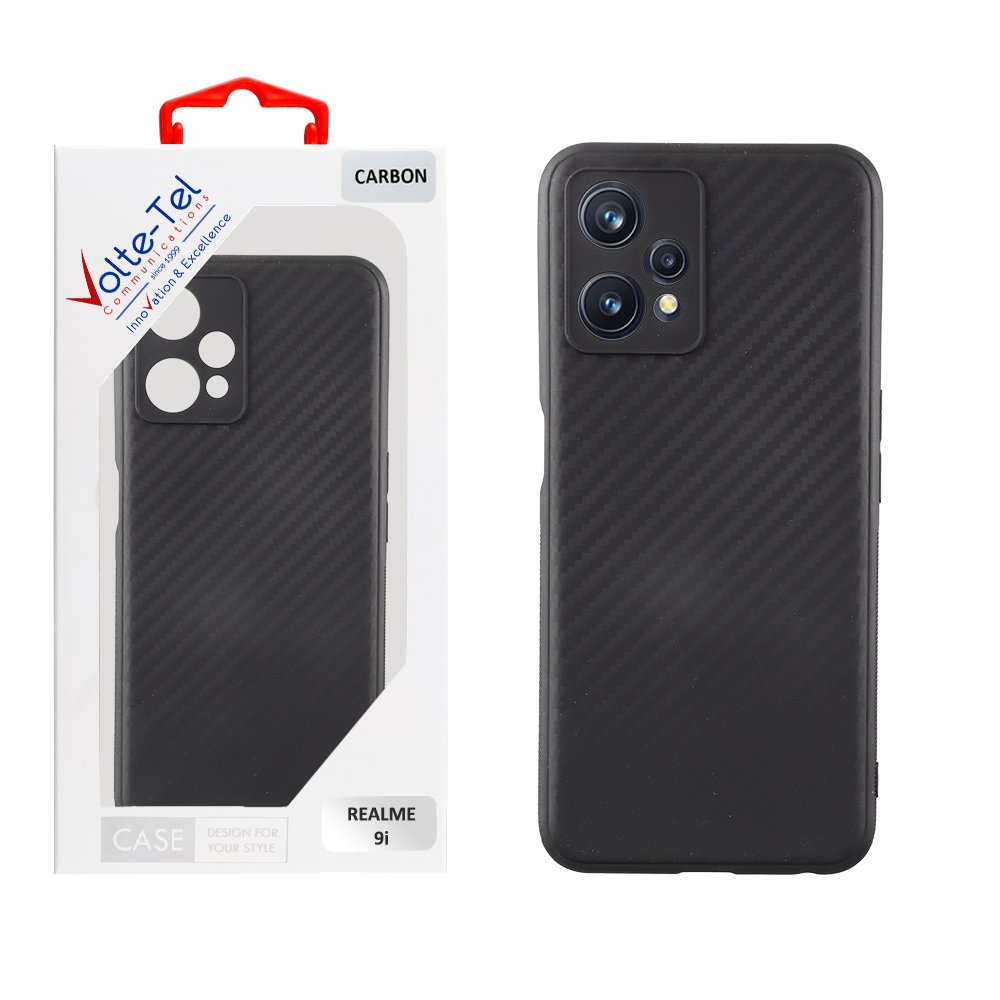 VOLTE-TEL ΘΗΚΗ REALME 9i 6.6" CARBON CAMERA PROTECTIVE BLACK