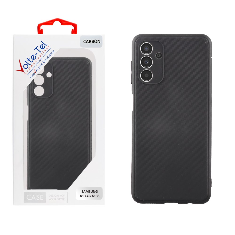 VOLTE-TEL ΘΗΚΗ SAMSUNG A13 4G A135/A137 6.6" CARBON CAMERA PROTECTIVE BLACK