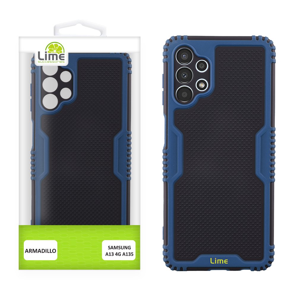 LIME ΘΗΚΗ SAMSUNG A13 4G A135/A137 6.6" ARMADILLO FULL CAMERA PROTECTION BLUE