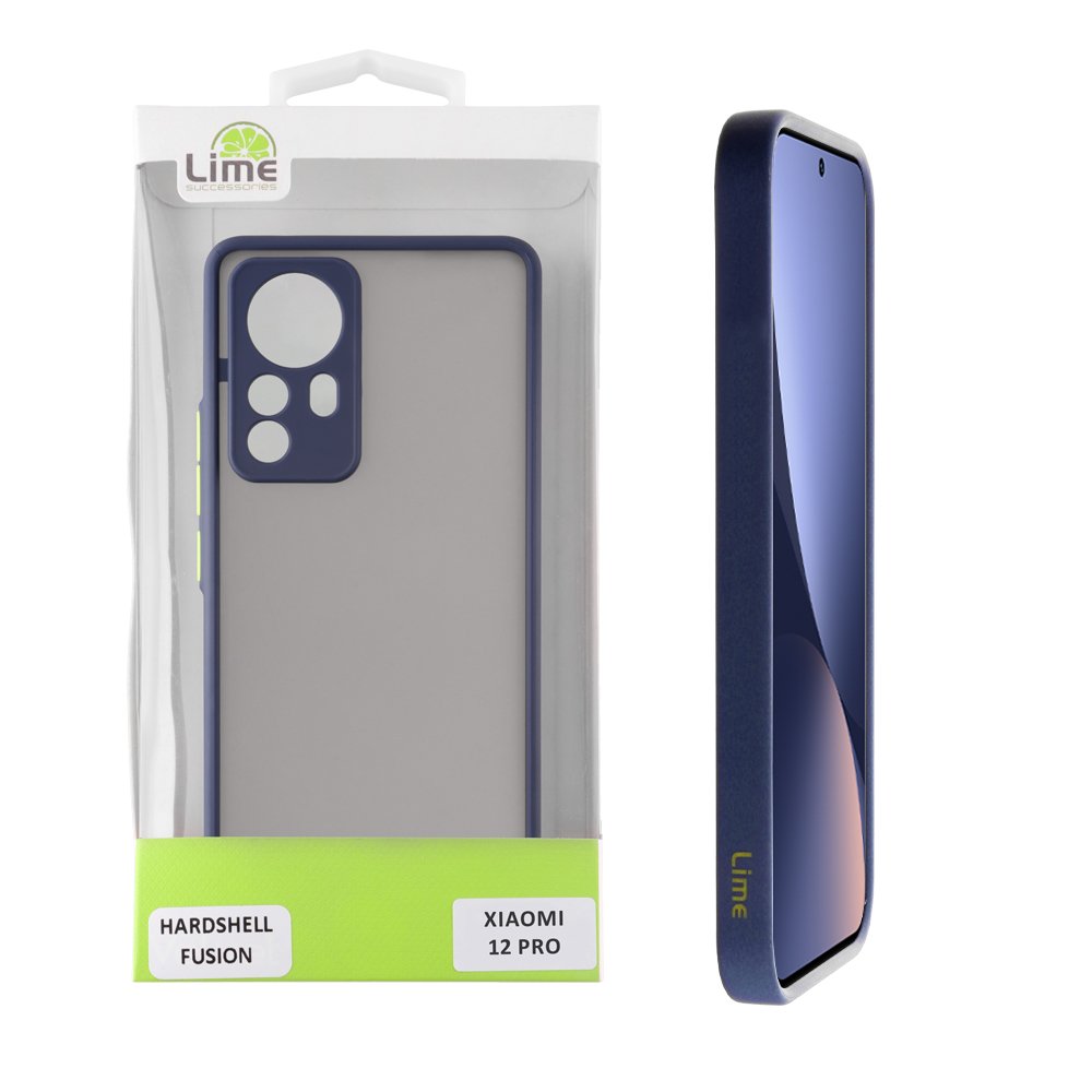 LIME ΘΗΚΗ XIAOMI 12 PRO 6.73" HARDSHELL FUSION FULL CAMERA PROTECTION BLUE WITH YELLOW KEYS