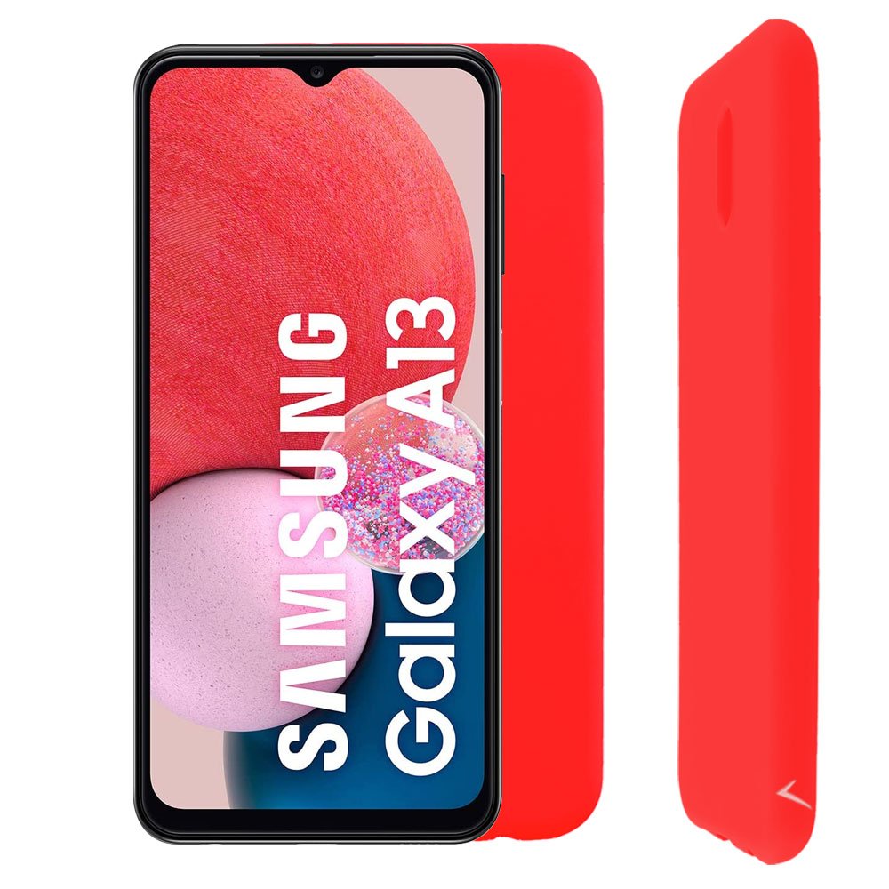 VOLTE-TEL ΘΗΚΗ SAMSUNG A13 4G A135/A137 6.6" SILICON TPU FULL CAMERA PROTECTION RED