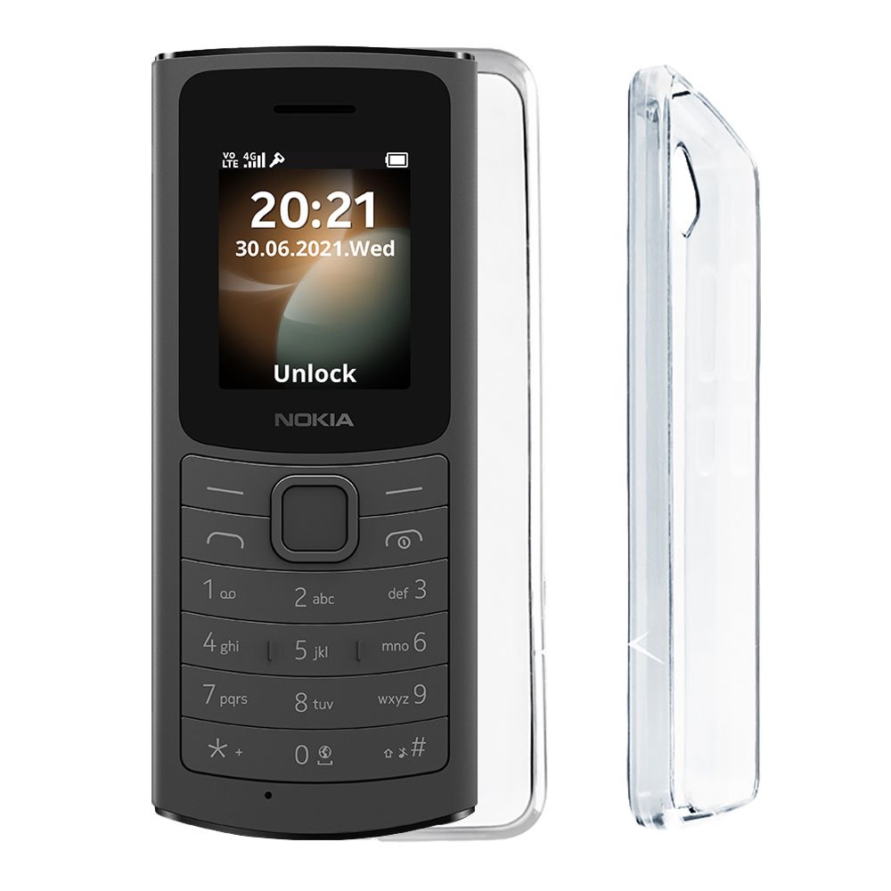 VOLTE-TEL ΘΗΚΗ NOKIA 110 4G 1.8" SLIMCOLOR AIR TPU FULL CAMERA PROTECTION ΔΙΑΦΑΝΗ