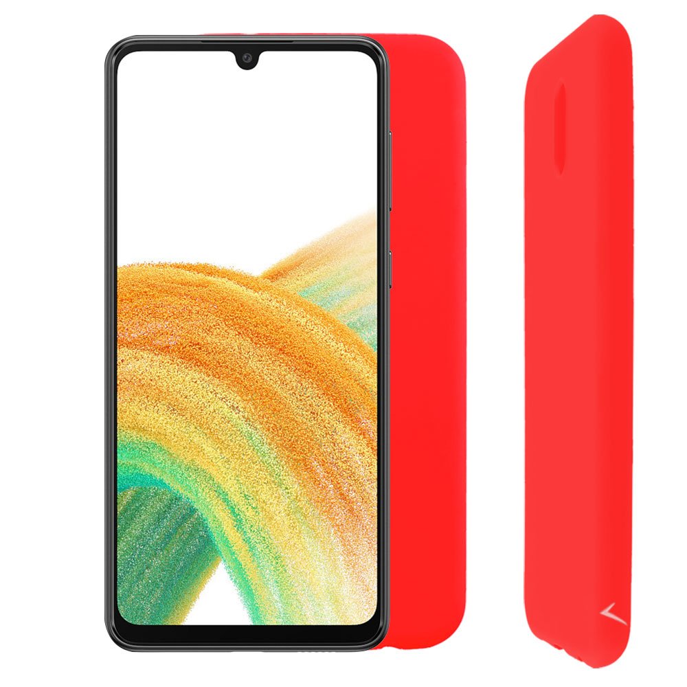 VOLTE-TEL ΘΗΚΗ SAMSUNG A33 5G A336 6.4" SILICON TPU FULL CAMERA PROTECTION RED