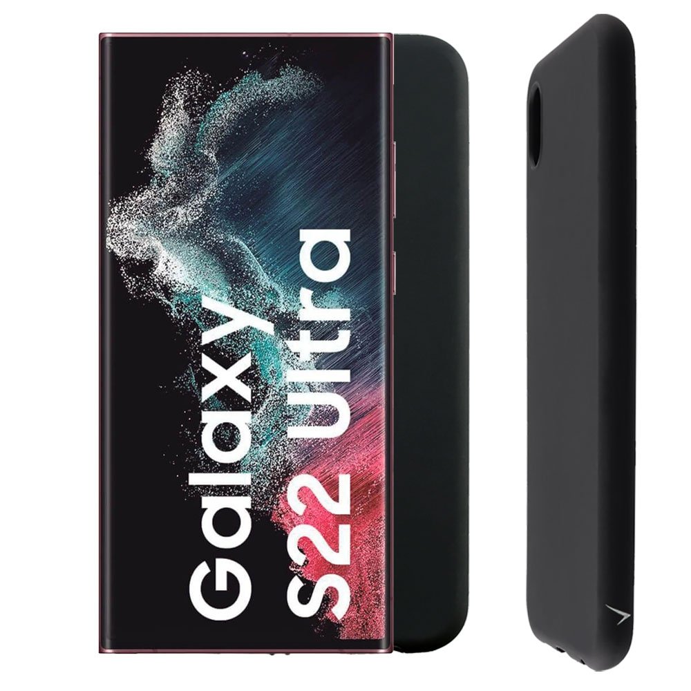 VOLTE-TEL ΘΗΚΗ SAMSUNG S22 ULTRA 5G S908 6.8" SILICON TPU FULL CAMERA PROTECTION BLACK