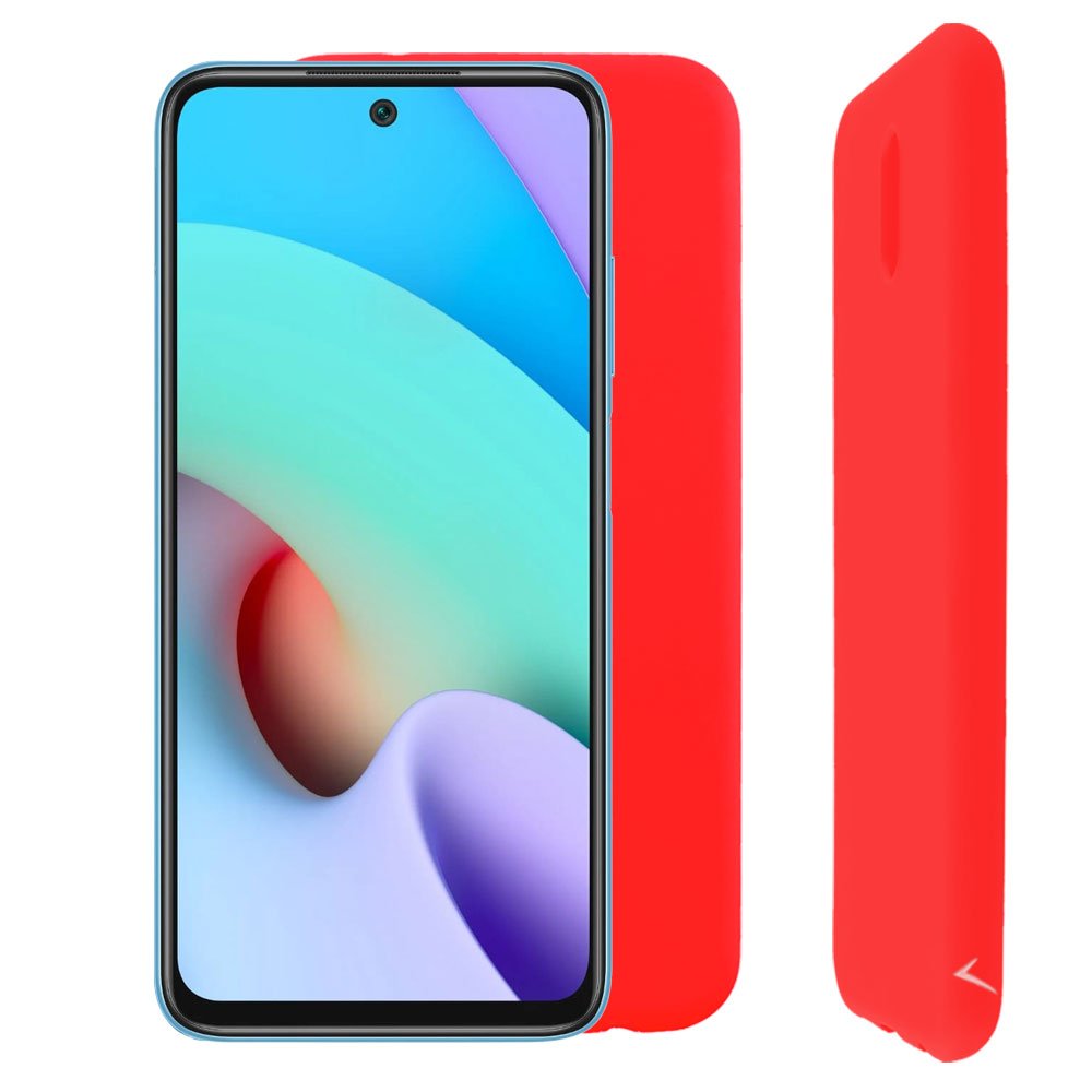 VOLTE-TEL ΘΗΚΗ XIAOMI REDMI 10/REDMI 10 2022 6.5" SILICON TPU FULL CAMERA PROTECTION RED