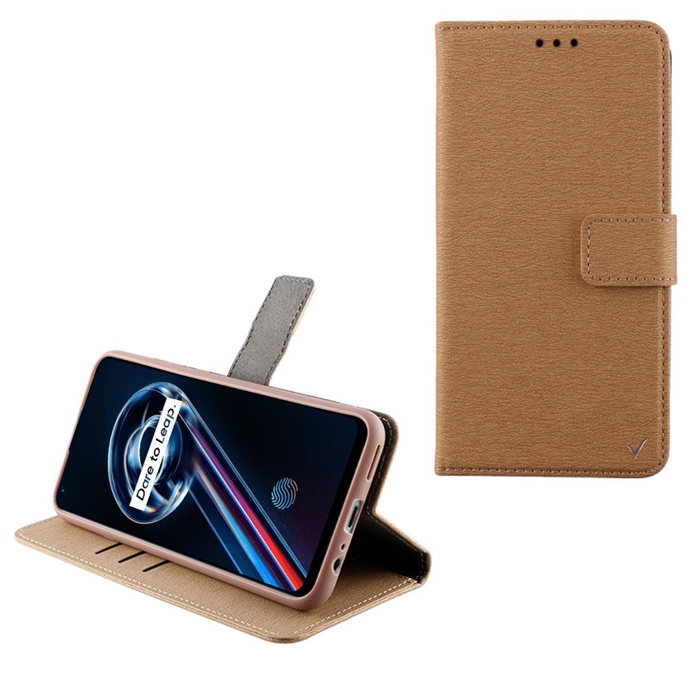 VOLTE-TEL ΘΗΚΗ REALME 9 5G/9 PRO 5G 6.6"ALLURE MAGNET BOOK STAND CLIP GOLD