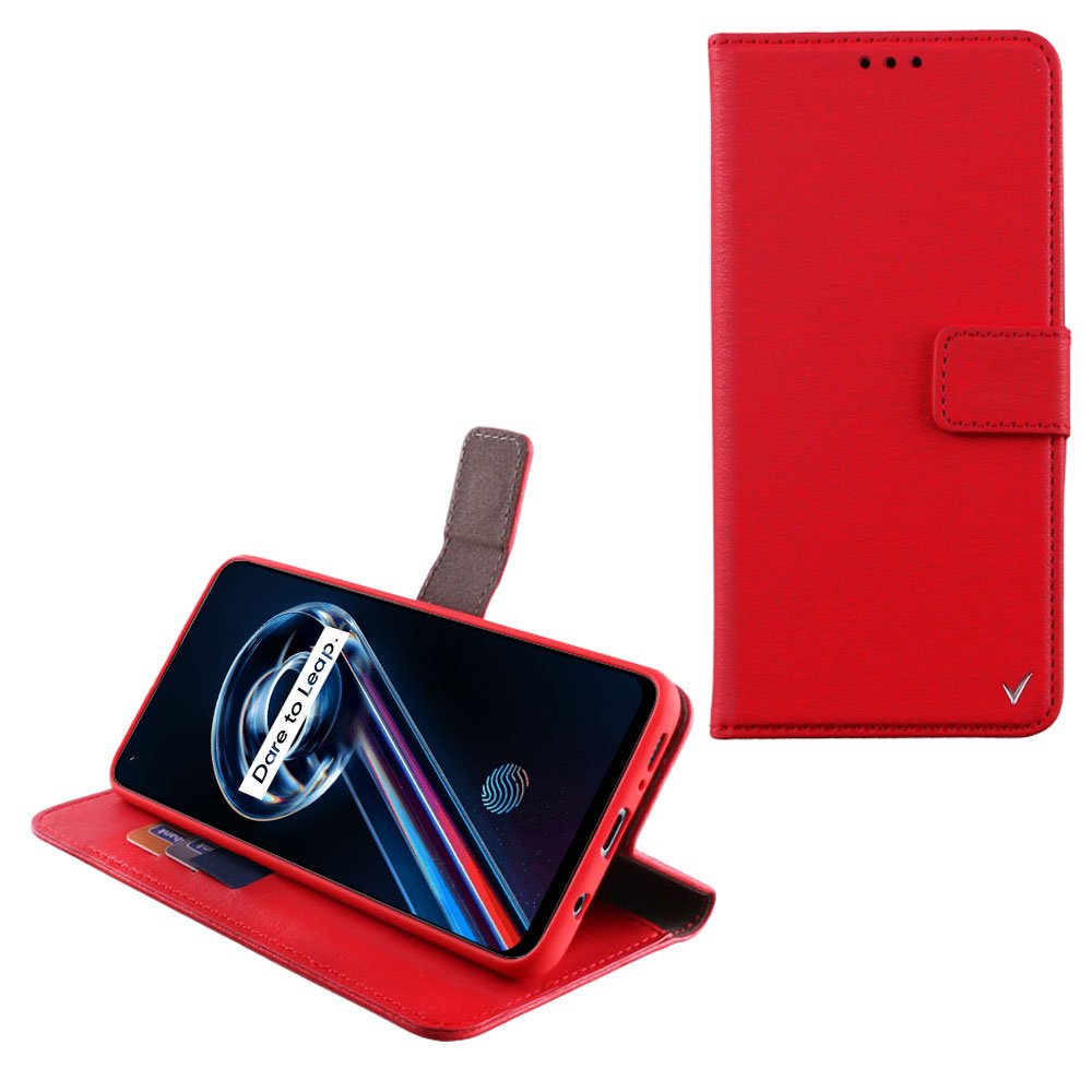 VOLTE-TEL ΘΗΚΗ REALME 9 5G/9 PRO 5G 6.6" ALLURE MAGNET BOOK STAND CLIP RED