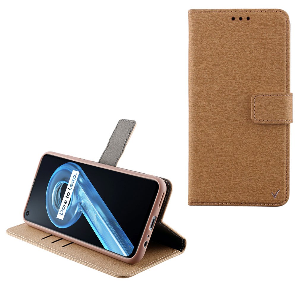 VOLTE-TEL ΘΗΚΗ REALME 9i 6.6" ALLURE MAGNET BOOK STAND CLIP GOLD