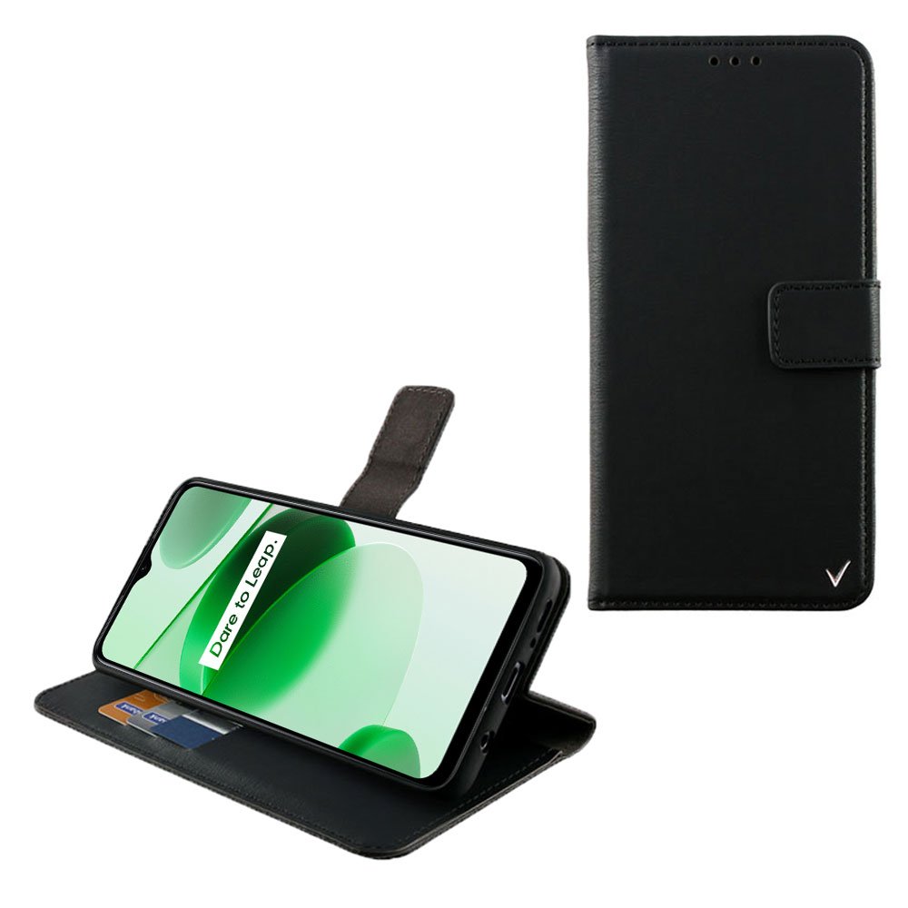 VOLTE-TEL ΘΗΚΗ REALME C35 6.6" ALLURE MAGNET BOOK STAND CLIP BLACK