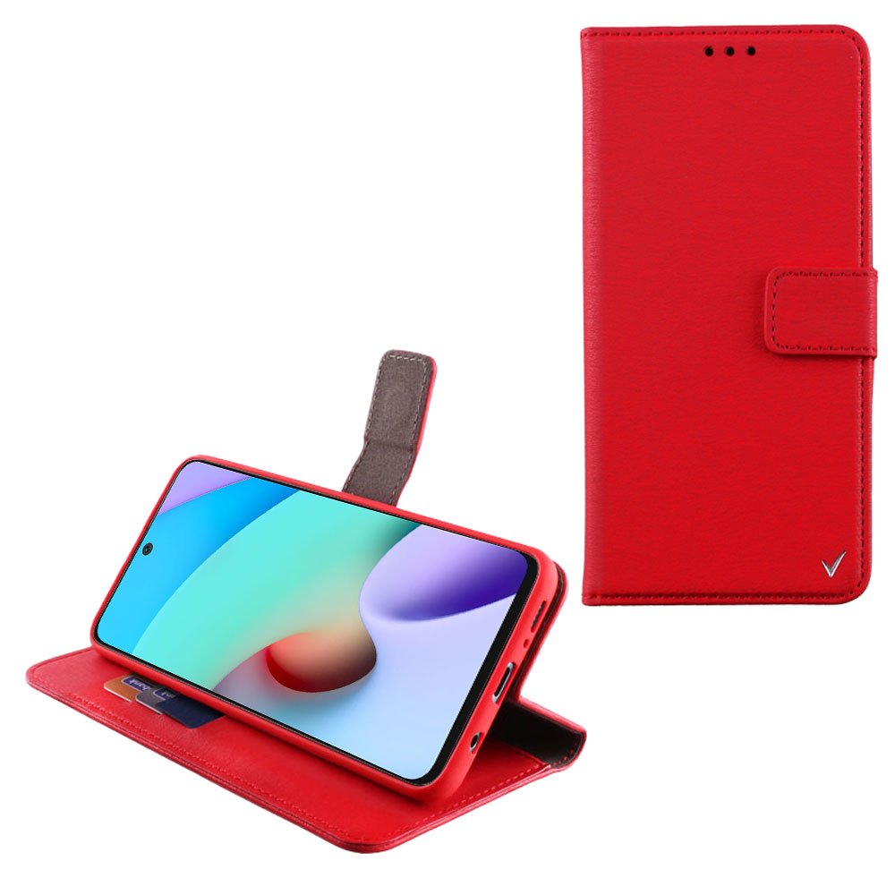VOLTE-TEL ΘΗΚΗ XIAOMI REDMI 10/REDMI 10 2022 6.5" ALLURE MAGNET BOOK STAND CLIP RED