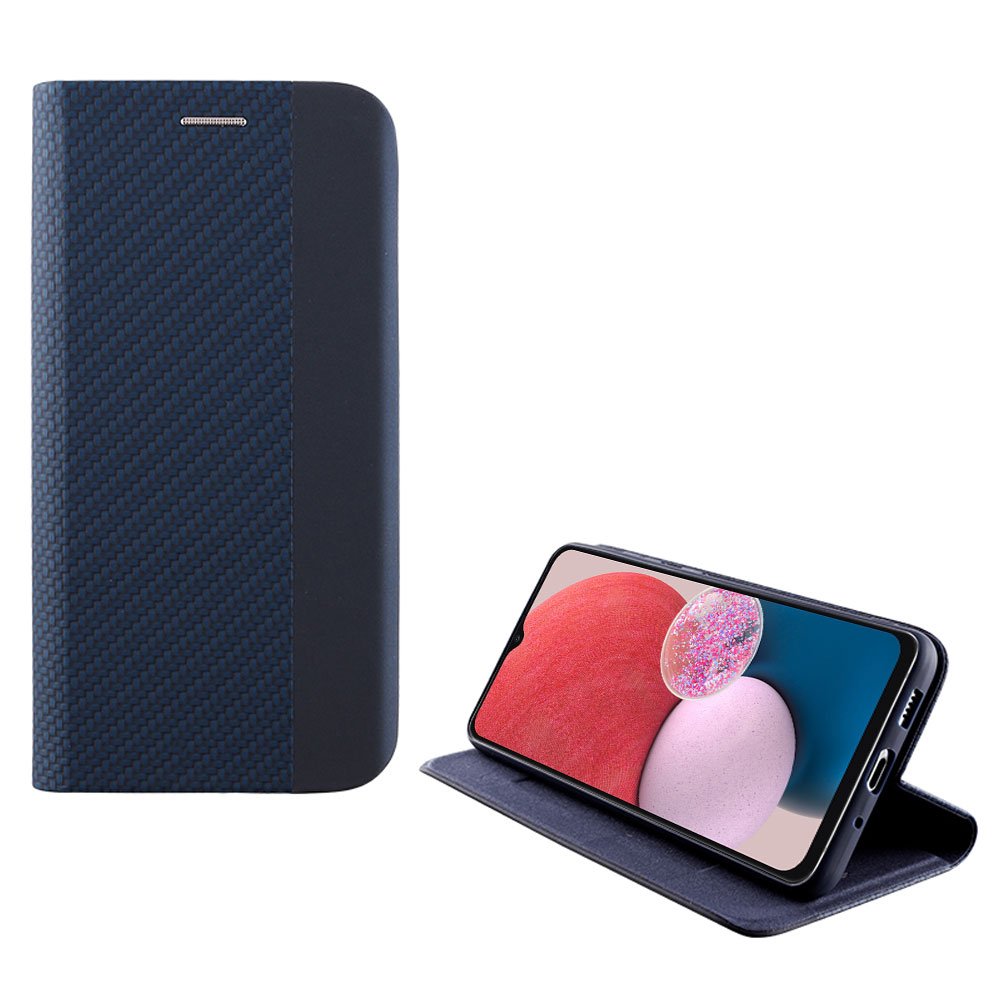IDOL 1991 ΘΗΚΗ SAMSUNG A13 4G A135/A137 6.6" ELITE ANTI-RFID BOOK STAND FULL CAMERA PROTECTION BLUE