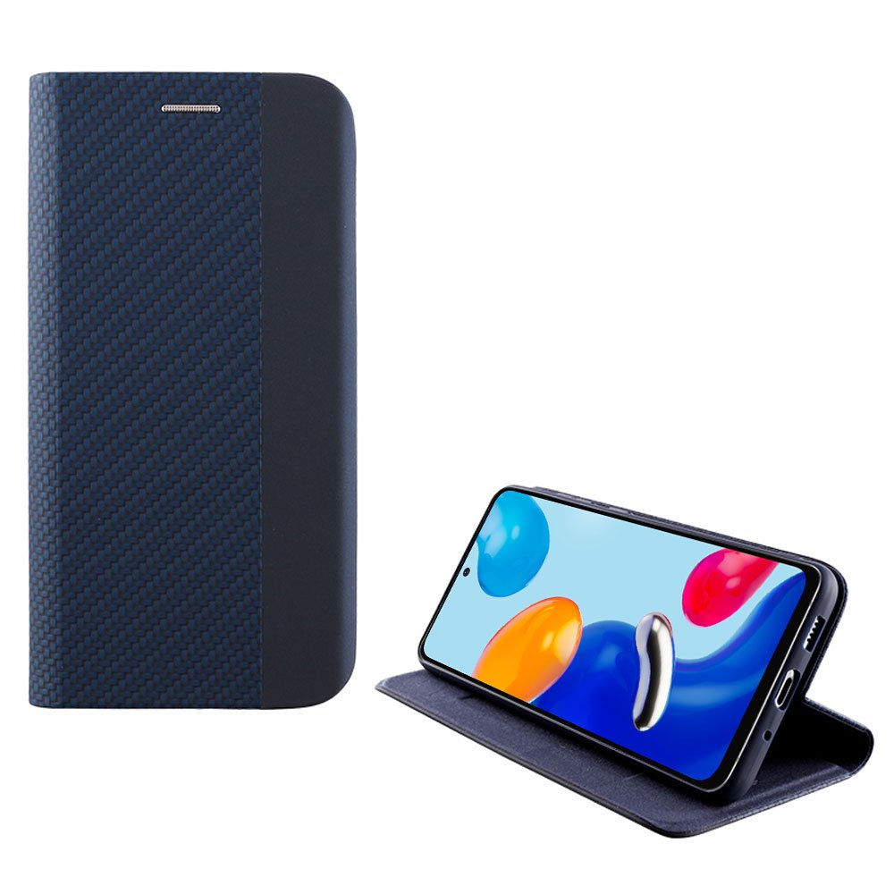 IDOL 1991 ΘΗΚΗ XIAOMI REDMI NOTE 11/REDMI NOTE 11S 6.43" ELITE ANTI-RFID BOOK STAND BLUE
