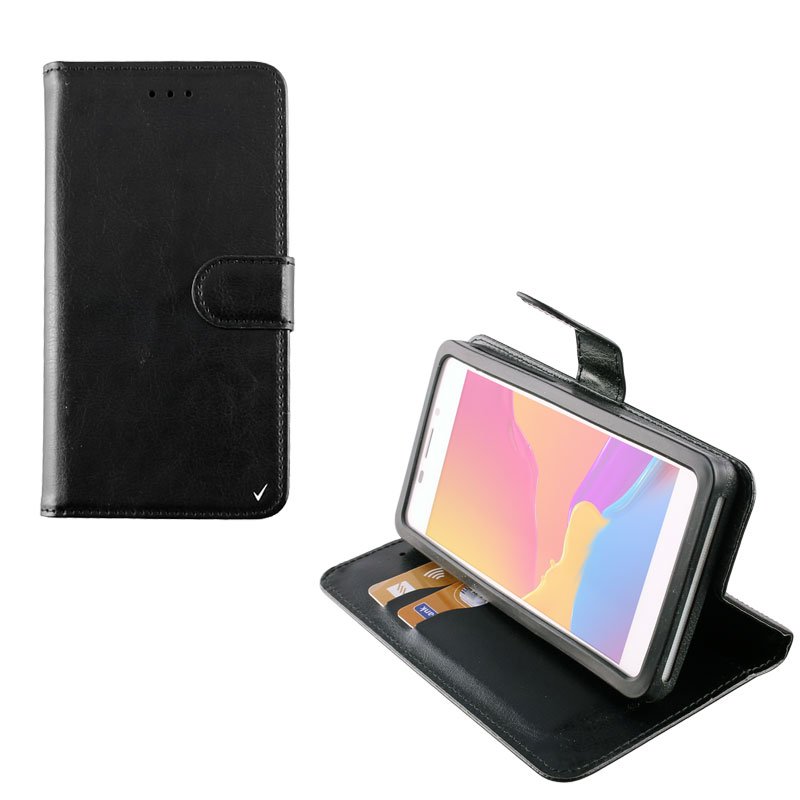 VOLTE-TEL ΘΗΚΗ UNIVERSAL 4.3"-5.4" 13.5x7cm BOOK SILICONE CAMERA WINDOW BLACK