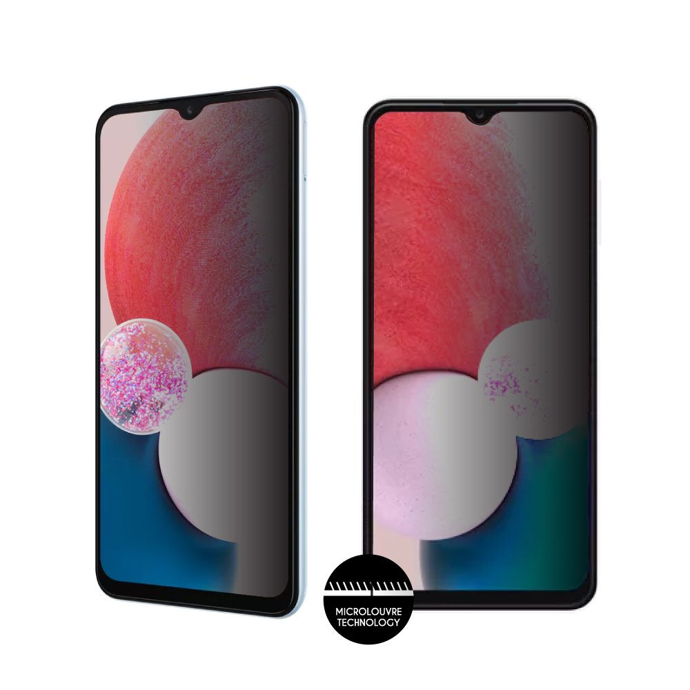 IDOL 1991 TEMPERED GLASS SAMSUNG A13 4G A135/A137 6.6" 9H 0.25mm PRIVACY ANTISPY SEMI CURVED FULL GLUE BLACK