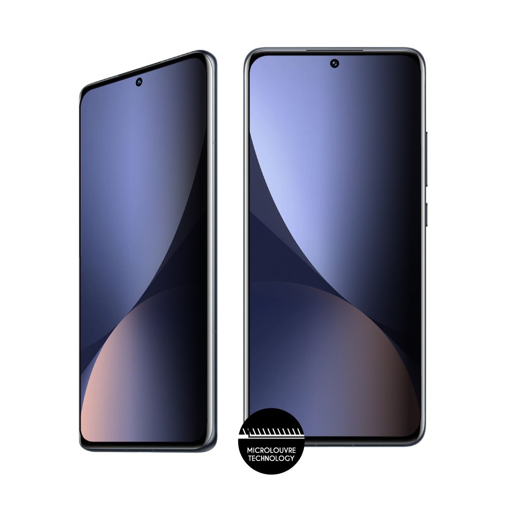 IDOL 1991 TEMPERED GLASS XIAOMI 12/12X 6.28" 9H 0.25mm PRIVACY ANTISPY SEMI CURVED FULL GLUE BLACK