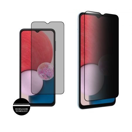 IDOL 1991 TEMPERED GLASS SAMSUNG A13 4G A135/A137 6.6" 9H 0.25mm PREMIUM PRIVACY ANTISPY SEMI CURVED FULL GLUE BLACK