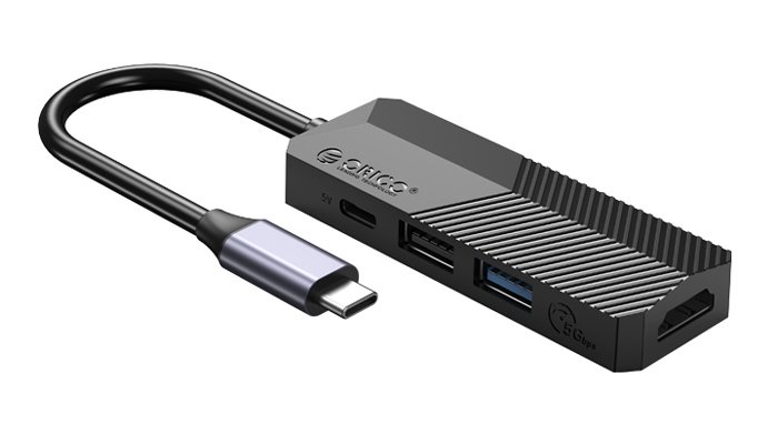 ORICO docking station MDK-4P, 4 θυρών, USB-C σύνδεση, 2A, 4K, μαύρο