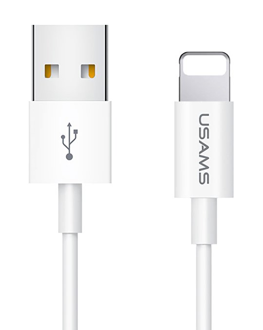 USAMS καλώδιο Lightning σε USB US-SJ283, 10W, 1m, λευκό