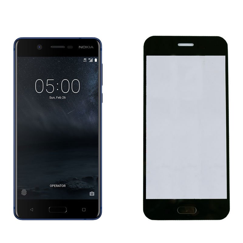 IDOL 1991 TEMPERED GLASS NOKIA 6 5.5" 9H 0.25mm 2.5D SPECIAL FULL COVER BLACK