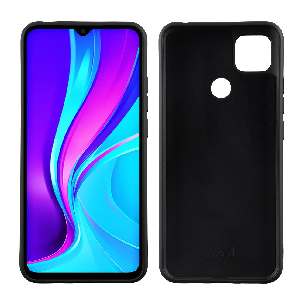 IDOL 1991 ΘΗΚΗ XIAOMI REDMI 9C 6.53" VELVET TPU 4 SIDE CAMERA GUARD BLACK