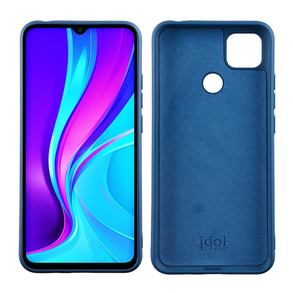 IDOL 1991 ΘΗΚΗ XIAOMI REDMI 9C 6.53" VELVET TPU 4 SIDE CAMERA GUARD BLUE