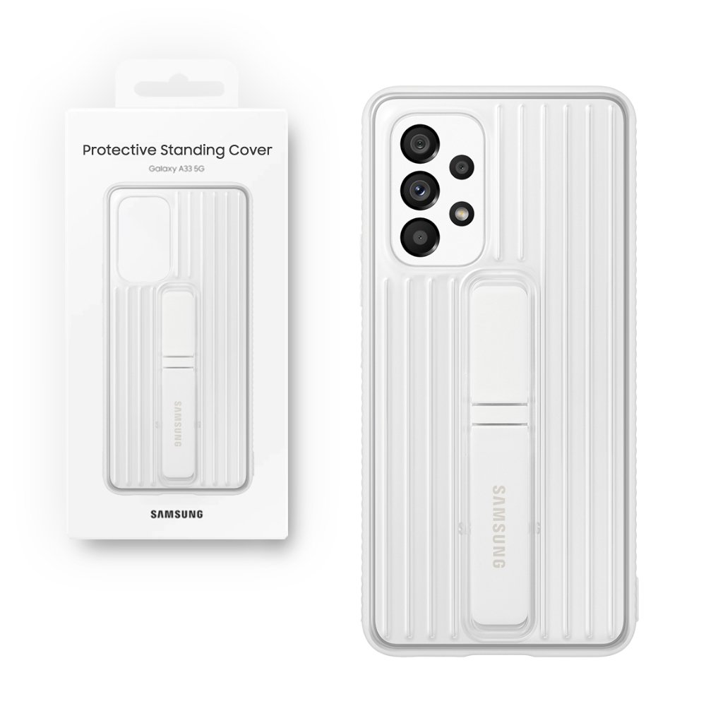 ΘΗΚΗ SAMSUNG A53 5G A536 PROTECTIVE STANDING COVER EF-RA536CWEGWW WHITE PACKING OR