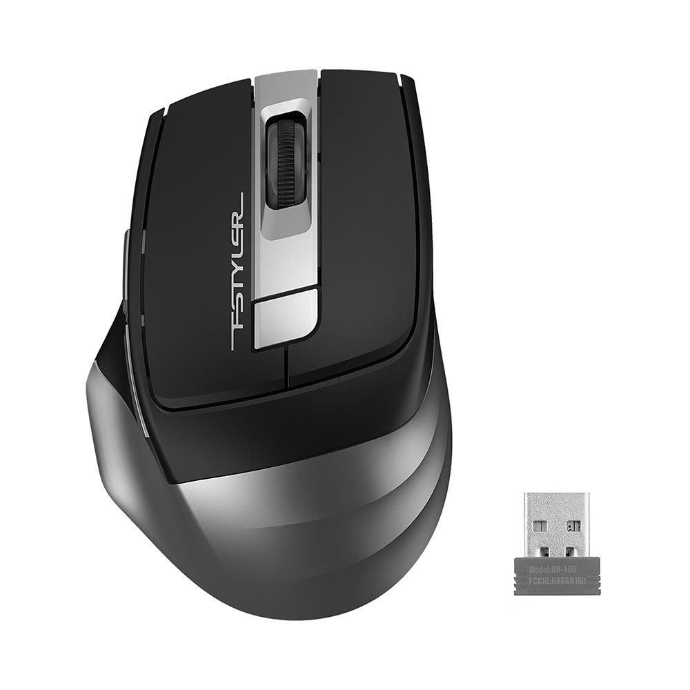A4 TECH FSTYLER ΑΣΥΡΜΑΤΟ ΠΟΝΤΙΚΙ FG35 ΜΕ ΕΞΤΡΑ 2 ΠΛΗΚΤΡΑ WIRELESS 2.4G MOUSE 1000/1600/2000 DPI GREY GR