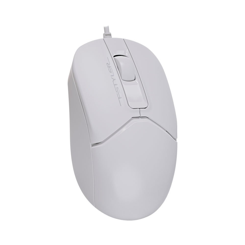 A4 TECH FSTYLER ΕΝΣΥΡΜΑΤΟ ΠΟΝΤΙΚΙ FM12S WIRED MOUSE 1200 DPI ΑΘΟΡΥΒΟ CLICK WHITE GR