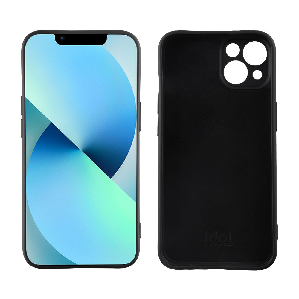 IDOL 1991 ΘΗΚΗ IPHONE 13 MINI 5.4" VELVET TPU 4 SIDE FULL CAMERA PROTECTION BLACK