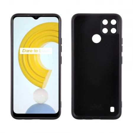 IDOL 1991 ΘΗΚΗ REALME C21Y/C25Y 6.5" VELVET TPU 4 SIDE BLACK