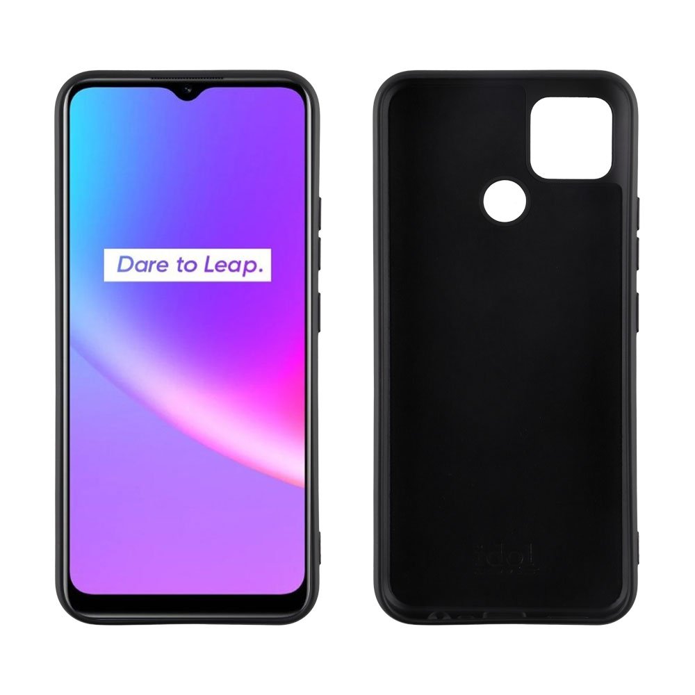 IDOL 1991 ΘΗΚΗ REALME C25/C25s 6.5" VELVET TPU 4 SIDE CAMERA GUARD PROTECTION BLACK