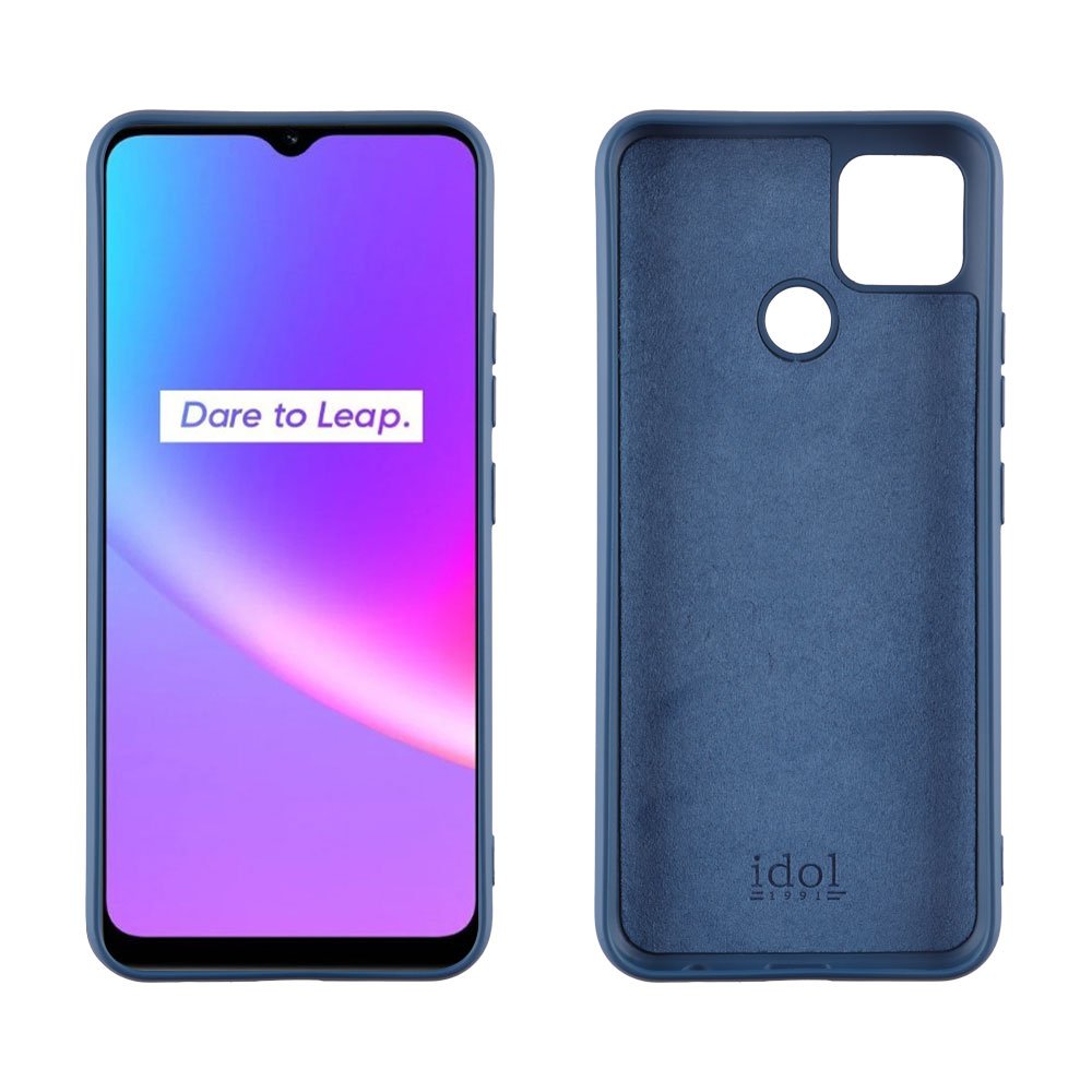 IDOL 1991 ΘΗΚΗ REALME C25/C25s 6.5" VELVET TPU 4 SIDE CAMERA GUARD PROTECTION BLUE