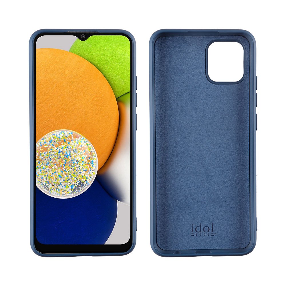 IDOL 1991 ΘΗΚΗ SAMSUNG A03 A035 6.5" VELVET TPU 4 SIDE BLUE