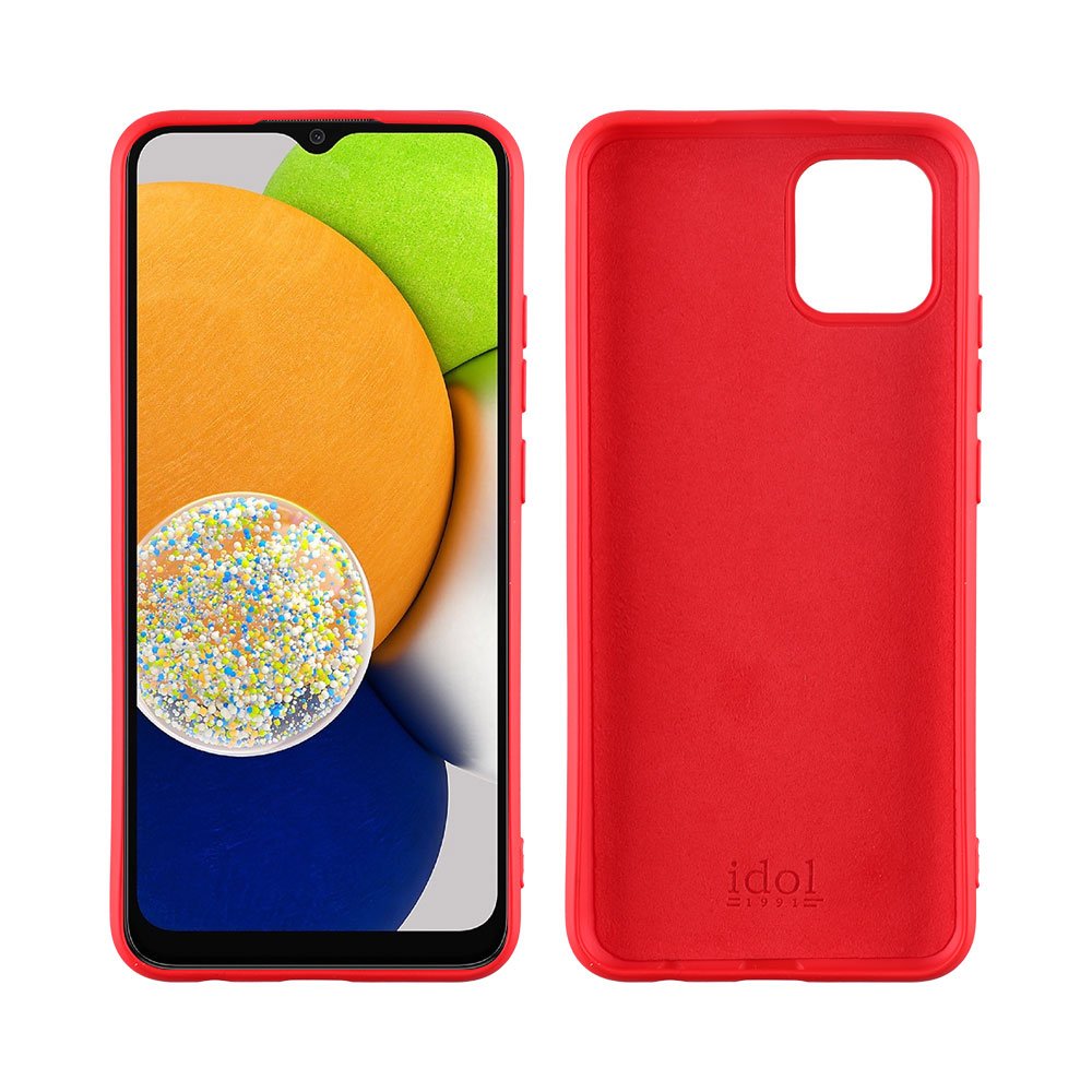 IDOL 1991 ΘΗΚΗ SAMSUNG A03 A035 6.5" VELVET TPU 4 SIDE RED