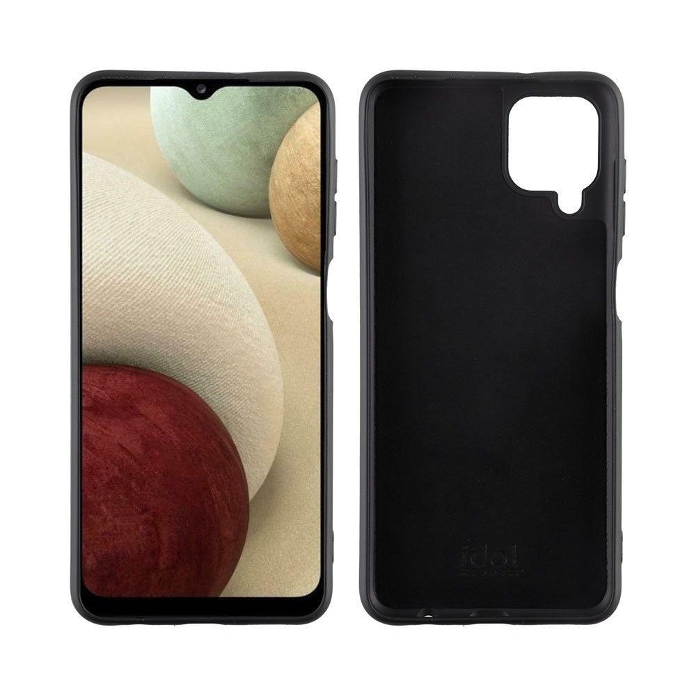 IDOL 1991 ΘΗΚΗ SAMSUNG A12 A125/A12 NACHO A127 6.5" VELVET TPU 4 SIDE CAMERA GUARD PROTECTION BLACK