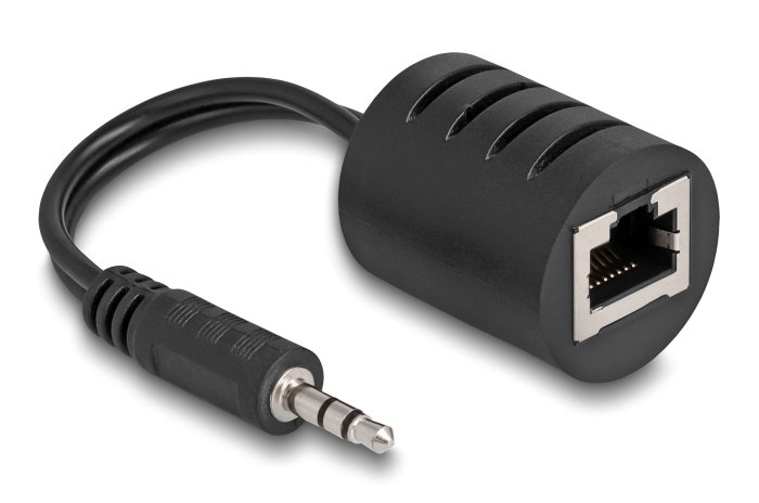 DELOCK audio extender 87858 3.5mm σε 3.5mm, μέσω καλωδίου RJ45, έως 50m