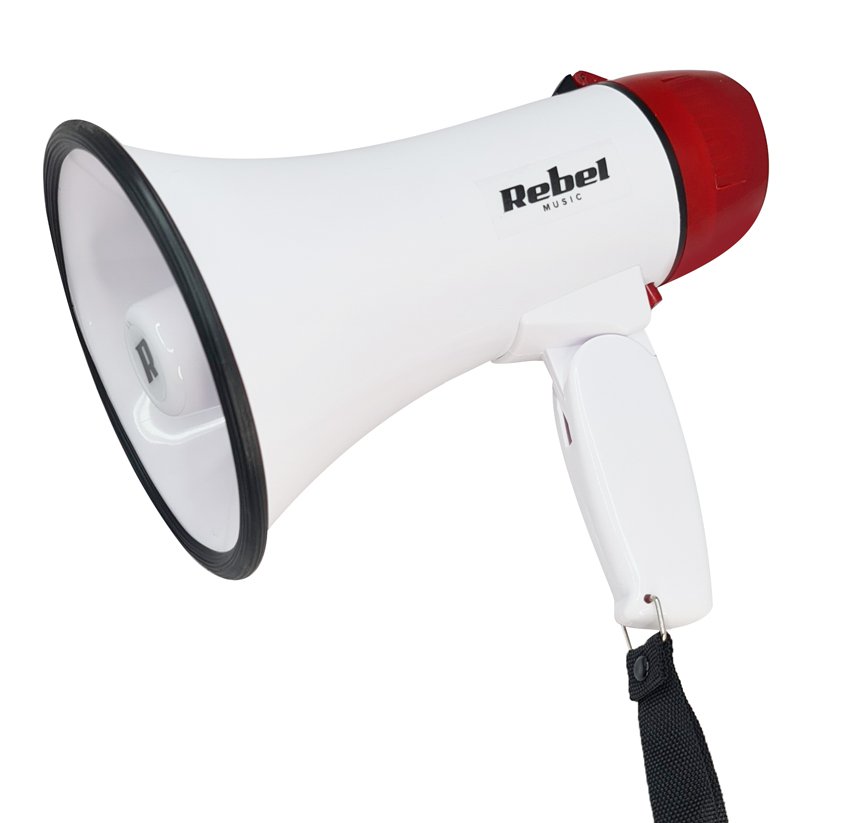 REBEL φορητό μεγάφωνο ανακοινώσεων DH08, 5W, με σειρήνα