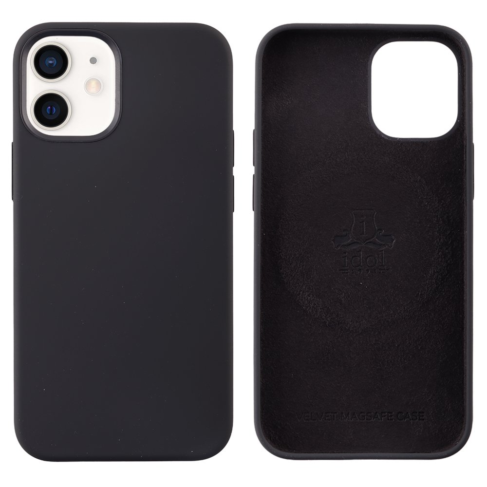 IDOL 1991 ΘΗΚΗ IPHONE 12 MINI 5.4" VELVET MAGSAFE TPU CAMERA GUARD BLACK