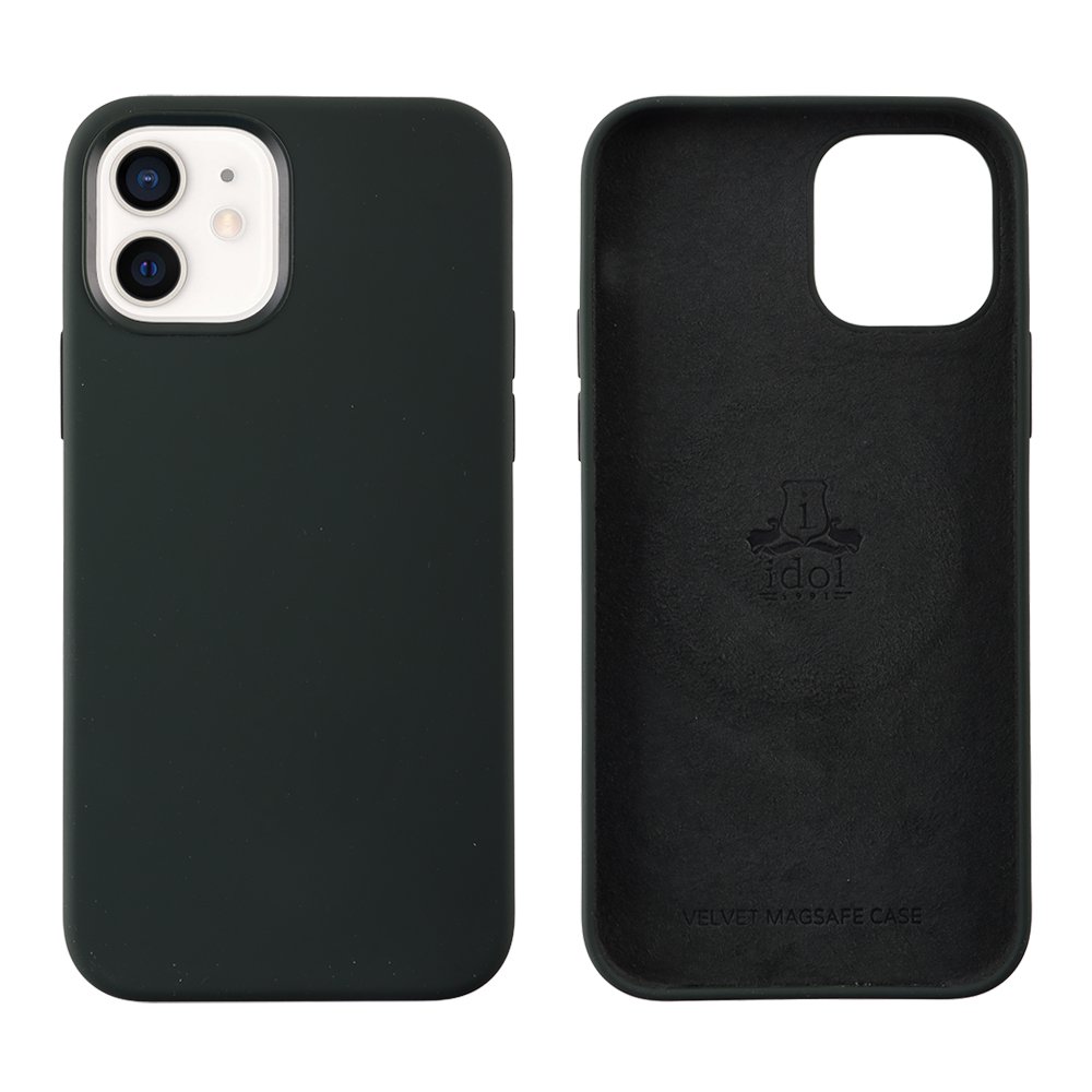 IDOL 1991 ΘΗΚΗ IPHONE 12 PRO / IPHONE 12 6.1" VELVET MAGSAFE TPU CAMERA GUARD GREEN