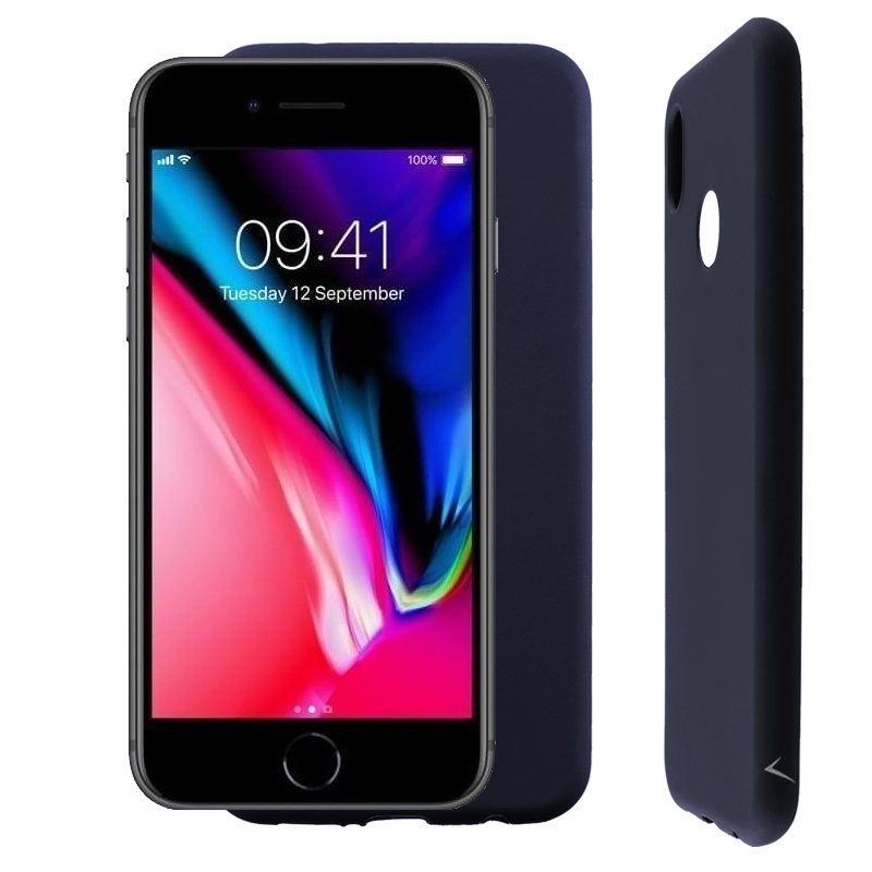 VOLTE-TEL ΘΗΚΗ IPHONE SE 2022/IPHONE SE 2020/IPHONE 8/7 4.7" SILICON TPU FULL CAMERA PROTECTION BLUE