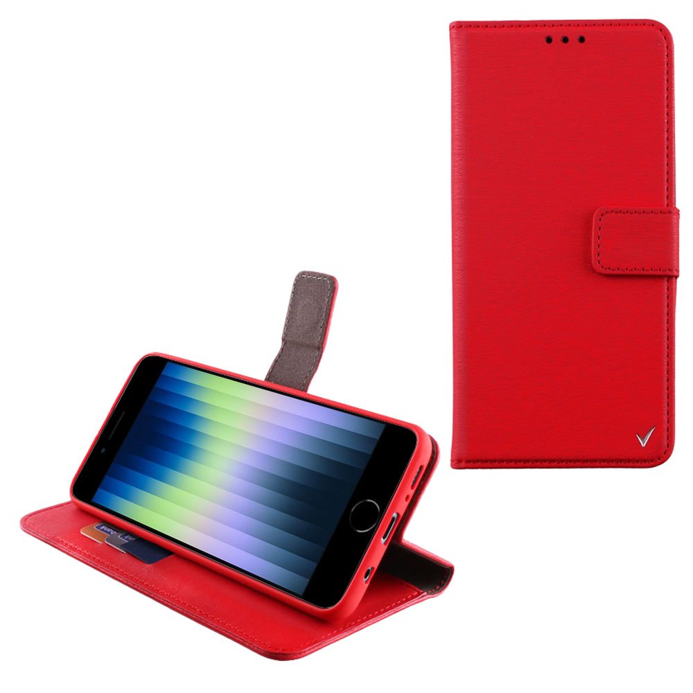 VOLTE-TEL ΘΗΚΗ IPHONE SE 2022/IPHONE SE 2020/IPHONE 8/7 4.7" ALLURE MAGNET BOOK STAND CLIP RED