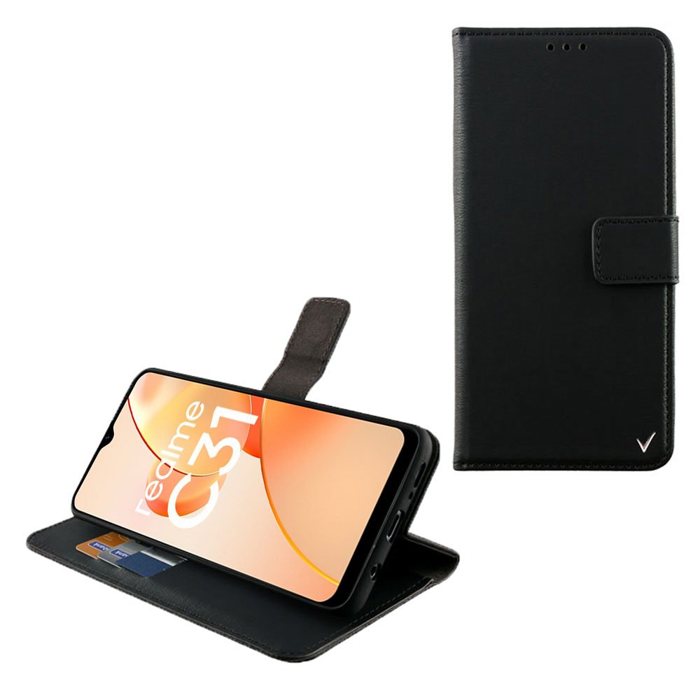 VOLTE-TEL ΘΗΚΗ REALME C31 6.5" ALLURE MAGNET BOOK STAND CLIP BLACK