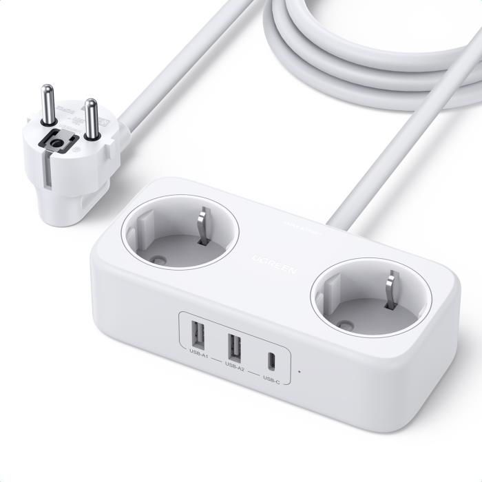 Socket 2xSchuko with 2xUSB/1χPD UGREEN  CD280 1,8m 50683 10