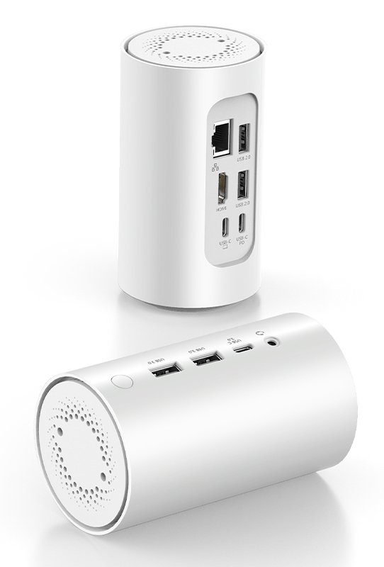 CABLETIME docking station DOCK91-PW με καθαριστή αέρα, 10 θυρών, λευκό