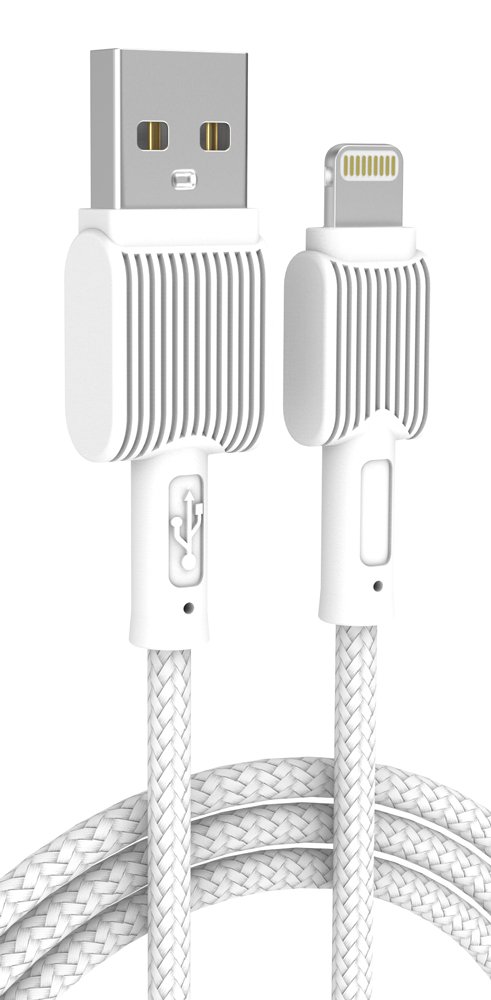 POWERTECH καλώδιο USB σε Lightning eco PTR-0110, 12W 2.4A, 1m, λευκό