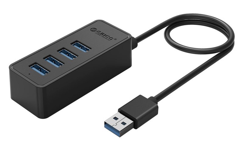 ORICO USB hub W5P-U3, 4x θυρών, 5Gbps, USB σύνδεση, μαύρο