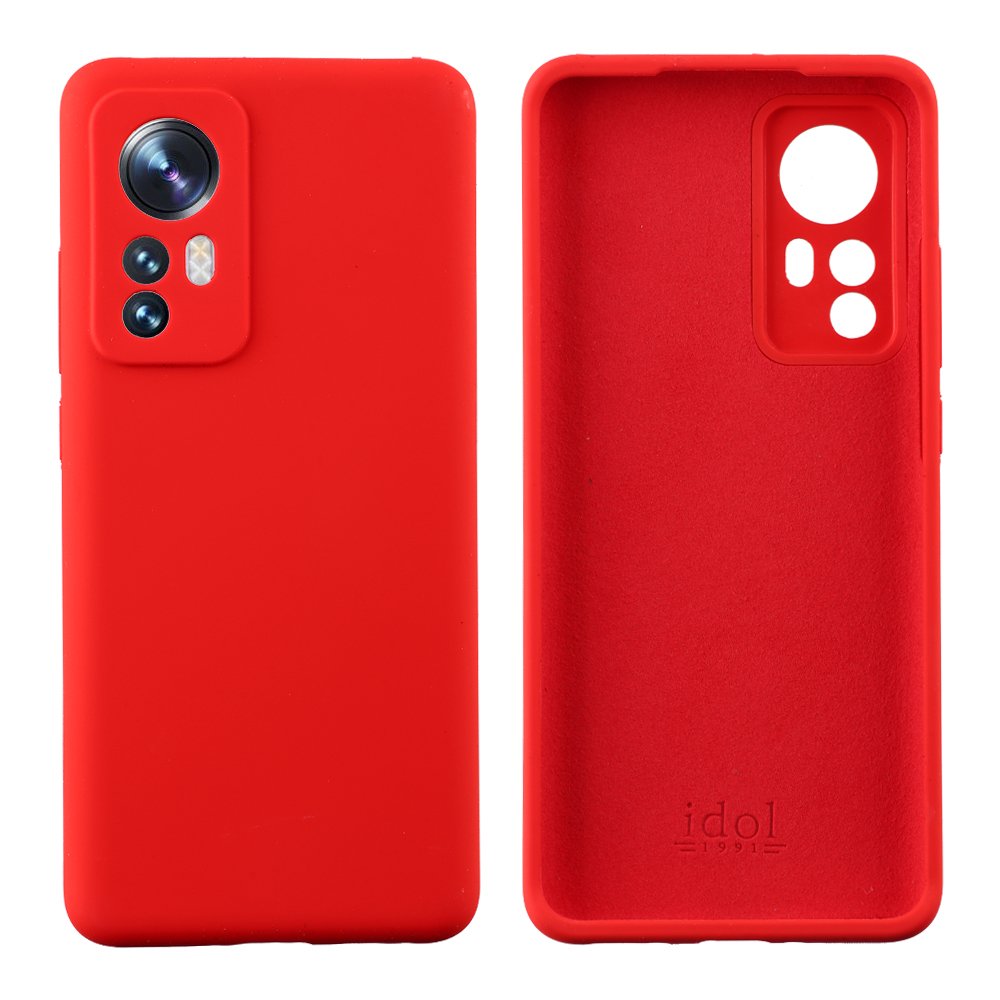 IDOL 1991 ΘΗΚΗ XIAOMI 12/12X 6.28" VELVET ELITE TPU 4 SIDE FULL CAMERA PROTECTION RED