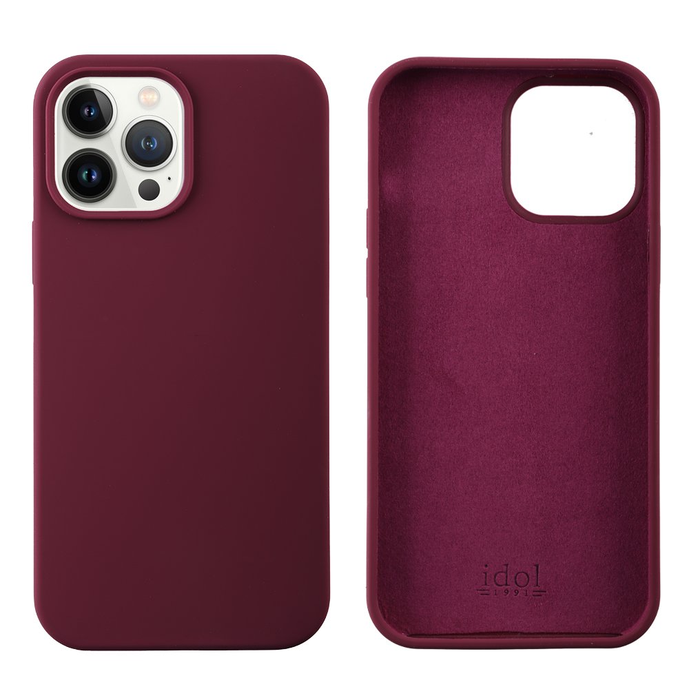 IDOL 1991 ΘΗΚΗ IPHONE 13 PRO MAX 6.7" VELVET ELITE TPU 4 SIDE CAMERA GUARD BURGUNDY
