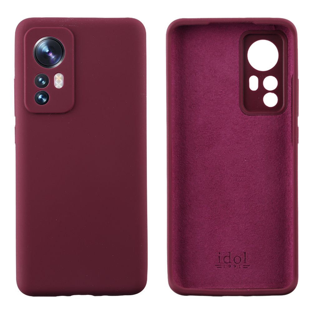 IDOL 1991 ΘΗΚΗ XIAOMI 12/12X 6.28" VELVET ELITE TPU 4 SIDE FULL CAMERA PROTECTION BURGUNDY