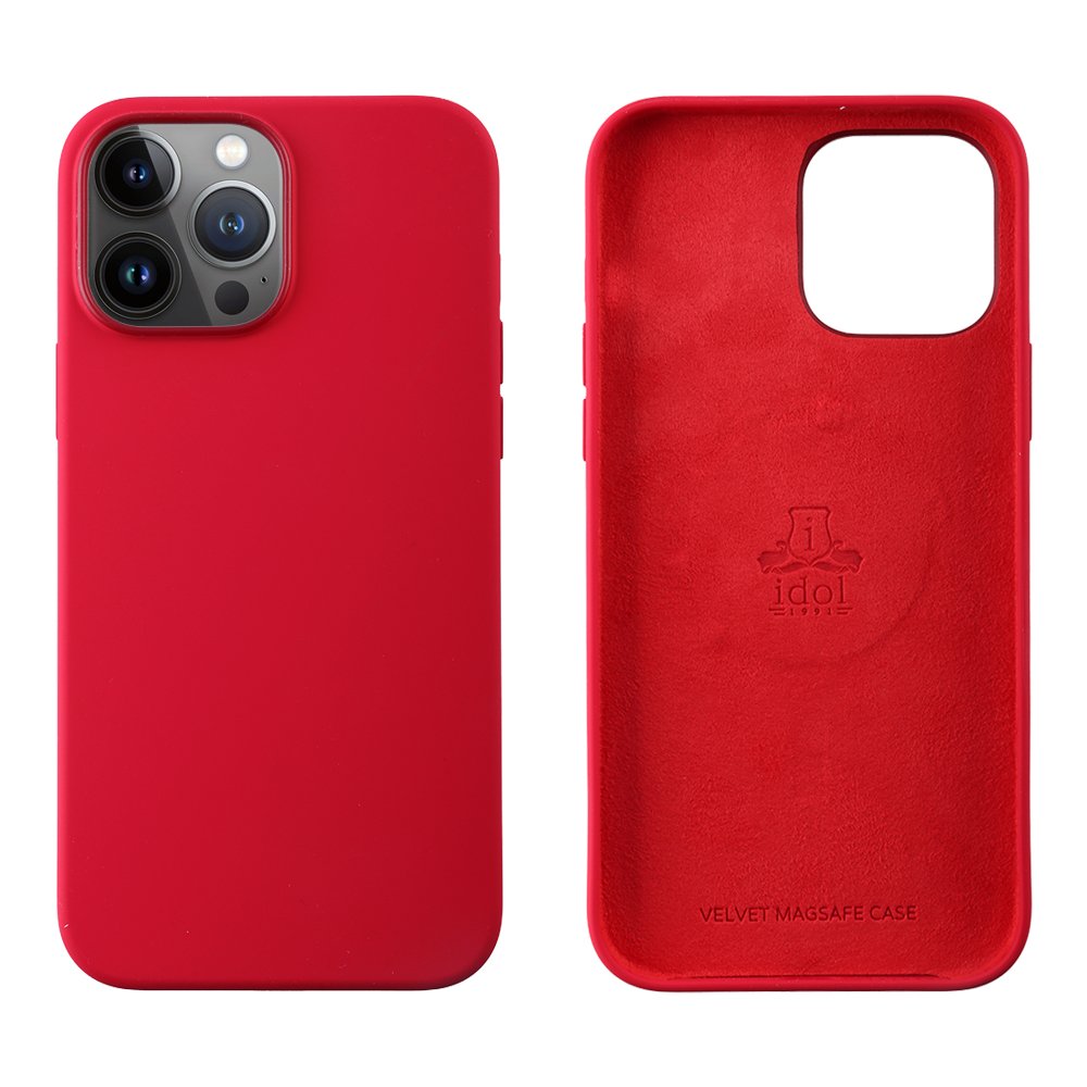 IDOL 1991 ΘΗΚΗ IPHONE 13 PRO MAX 6.7" VELVET MAGSAFE TPU CAMERA GUARD RED
